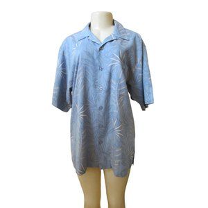 Men's Weekenders Casual  Silk Blend Short Sleeve Button Down Shirt in Size M